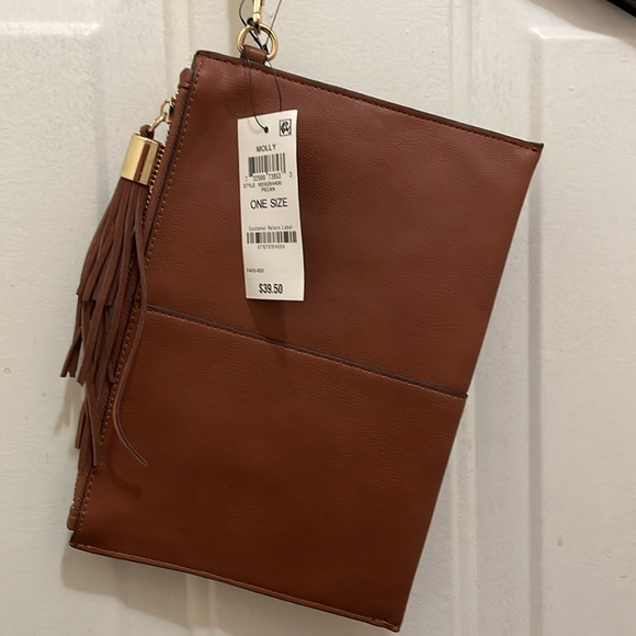 EPC NWT Brown Clutch Wristlet - Picture 3 of 4